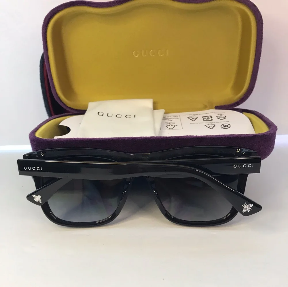 New 💯 Original GUCCI GG0158SN 001 Square Sunglasses